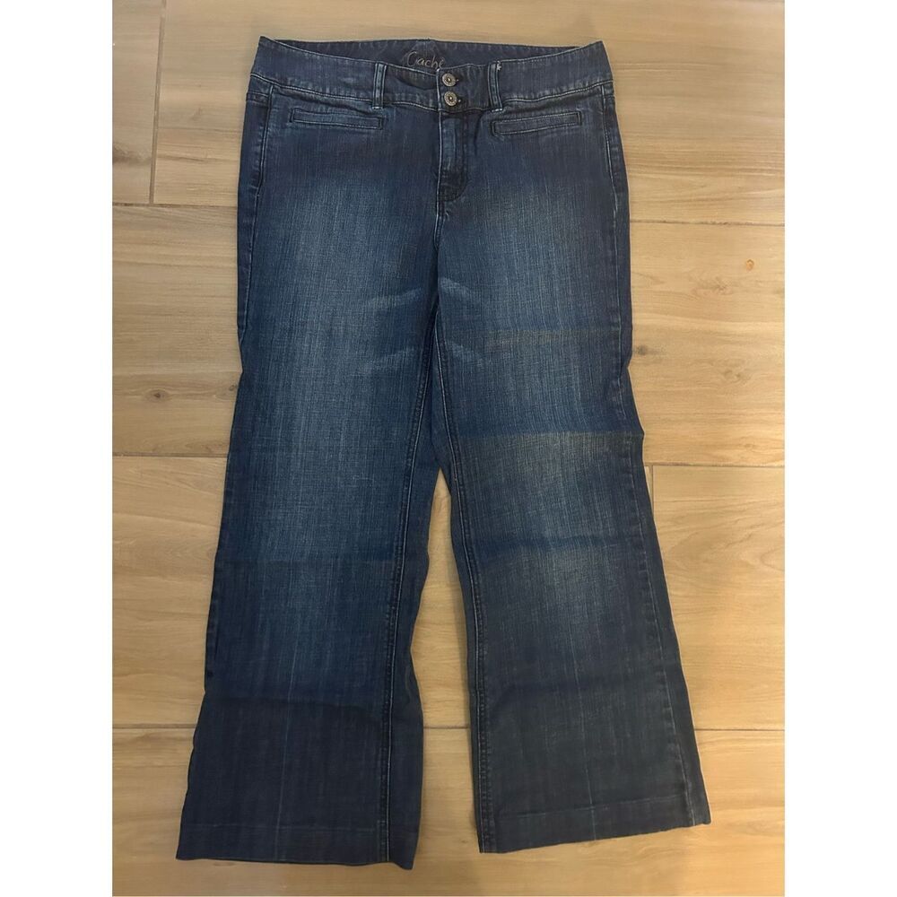 Cache Vintage Blue Jeans Y2k Wide Leg 12/27.5” inseam